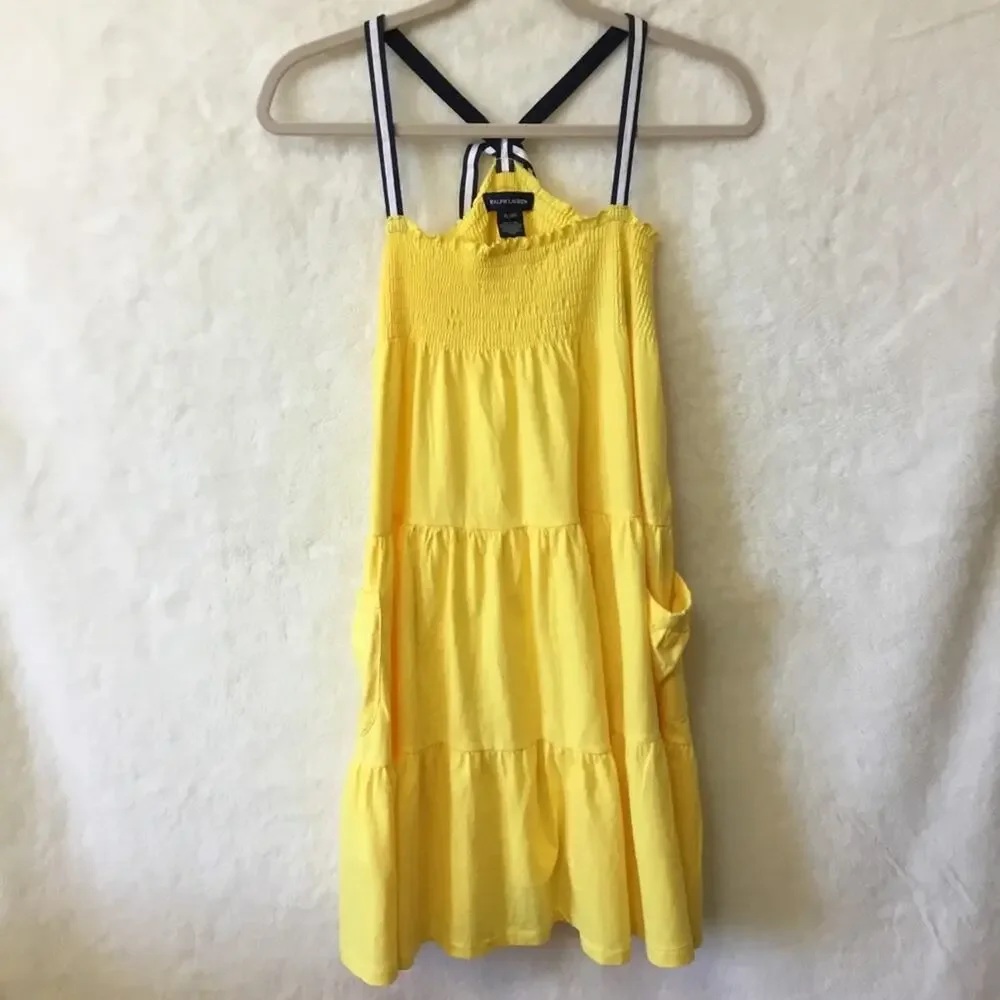 Ralph Lauren Girl Yellow Adorable Summer Dress